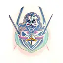 anonymous with schorpion tattoo design idea