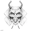 anonymous with schorpion tattoo design idea