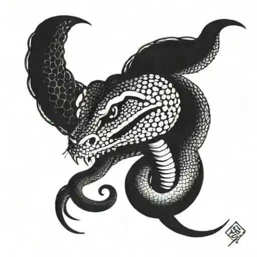 king cobra tattoo design idea