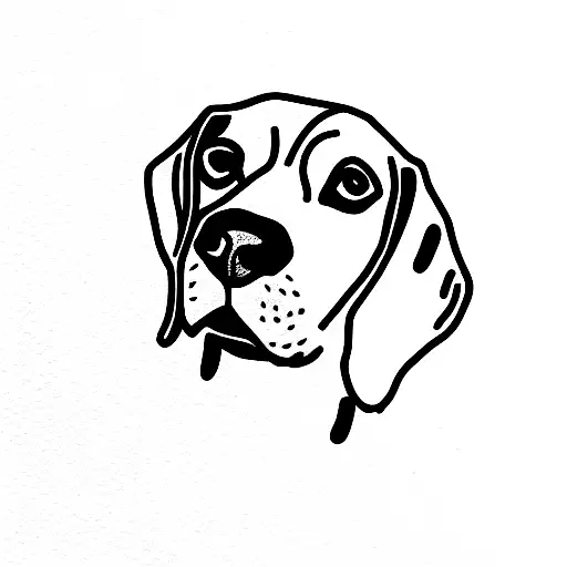 beagle tattoo design idea