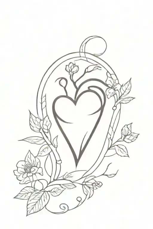 heart time loss cousin tattoos small tattoo design idea