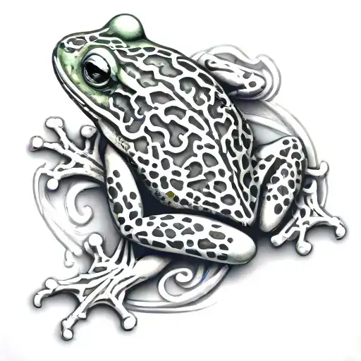 cook naturalized frog tattoo design idea