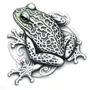 cook naturalized frog tattoo design idea