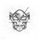 Rammstein logo tattoo design idea