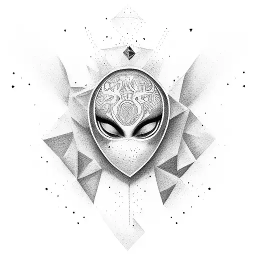 past emotional trauma tattoo design idea