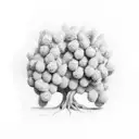 old olive tree  tattoo design idea