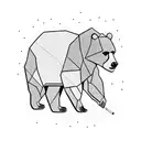bear with gun tattoo design idea