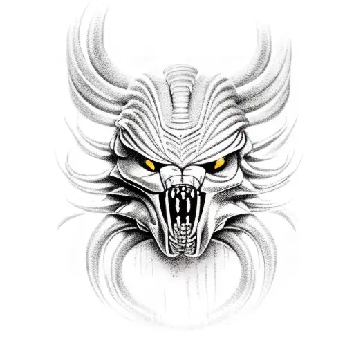 predator  tattoo design idea