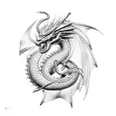 Dragon, libra tattoo design idea