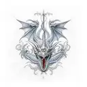 Dragon, libra tattoo design idea