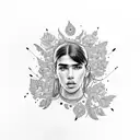 Dua Lipa  tattoo design idea
