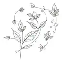 Incorporate nature elements like a tiny flower or leaf to represent quote "small things great love"  tattoo design idea