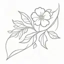 Incorporate nature elements like a tiny flower or leaf to represent quote "small things great love"  tattoo design idea
