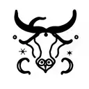 Taurus tattoo design idea