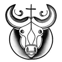 Taurus tattoo design idea