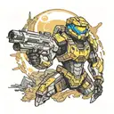 halo borderlands  tattoo design idea