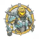 halo borderlands  tattoo design idea