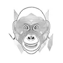orangutan tattoo design idea