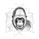 orangutan tattoo design idea