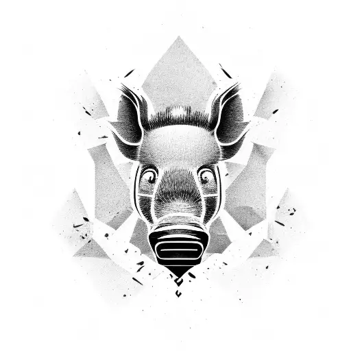 boar  tattoo design idea