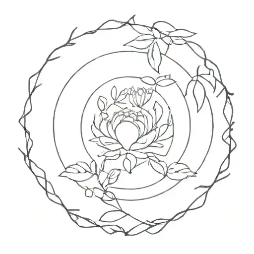 Dates of birth: 04/25/48 02/13/50 06/10/75 29/0898 in round shape tattoo design idea