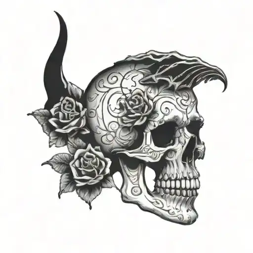 Silence Death tattoo design idea