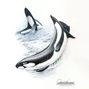orca tattoo design idea