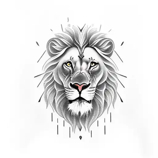 warrior dawn rose book lion tattoo design idea