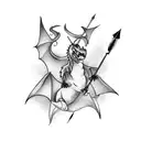 arrow with a dragon tattoo design idea