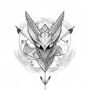 arrow with a dragon tattoo design idea