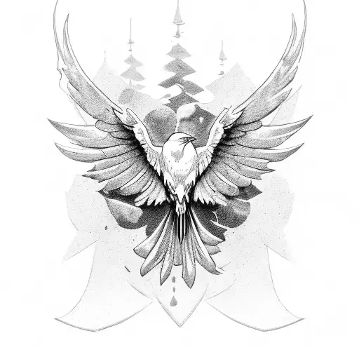 Raven ' tattoo design idea