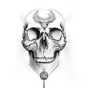 Skull tattoo design idea