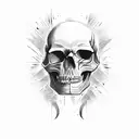 Skull tattoo design idea