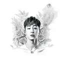 jungkook My time tattoo design idea