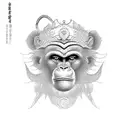 Monkey king tattoo design idea