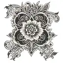 filigree tattoo design idea
