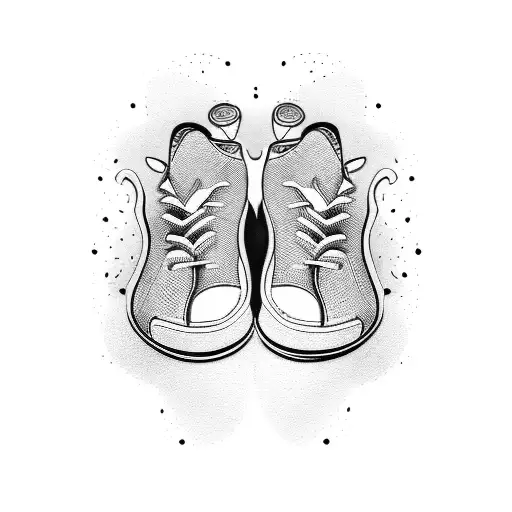 Burning Soccer Shoe tattoo design idea