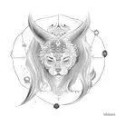 create a tattoo image which have zodiac of gemini leo and pisces tattoo design idea