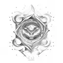 create a tattoo image which have zodiac of gemini leo and pisces tattoo design idea