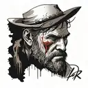 red dead redemption 2 Arthur Morgan death scene tattoo design idea