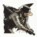 red dead redemption 2 Arthur Morgan death scene tattoo design idea