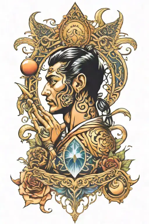 victor + shiv ji tattoo design idea