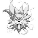 naruto e kurama tattoo design idea