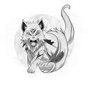 naruto e kurama tattoo design idea