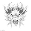 naruto e kurama tattoo design idea