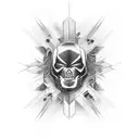 chrome  tattoo design idea