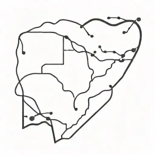 A minimalist tattoo design of a simple heart-shaped map of Malaysia, with music notes scattered throughout, to symbolize the client's love for both music and their country tattoo design idea