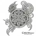 Celtic warrior chest tattoo tattoo design idea