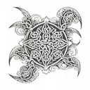 Celtic warrior chest tattoo tattoo design idea