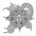 Celtic warrior chest tattoo tattoo design idea